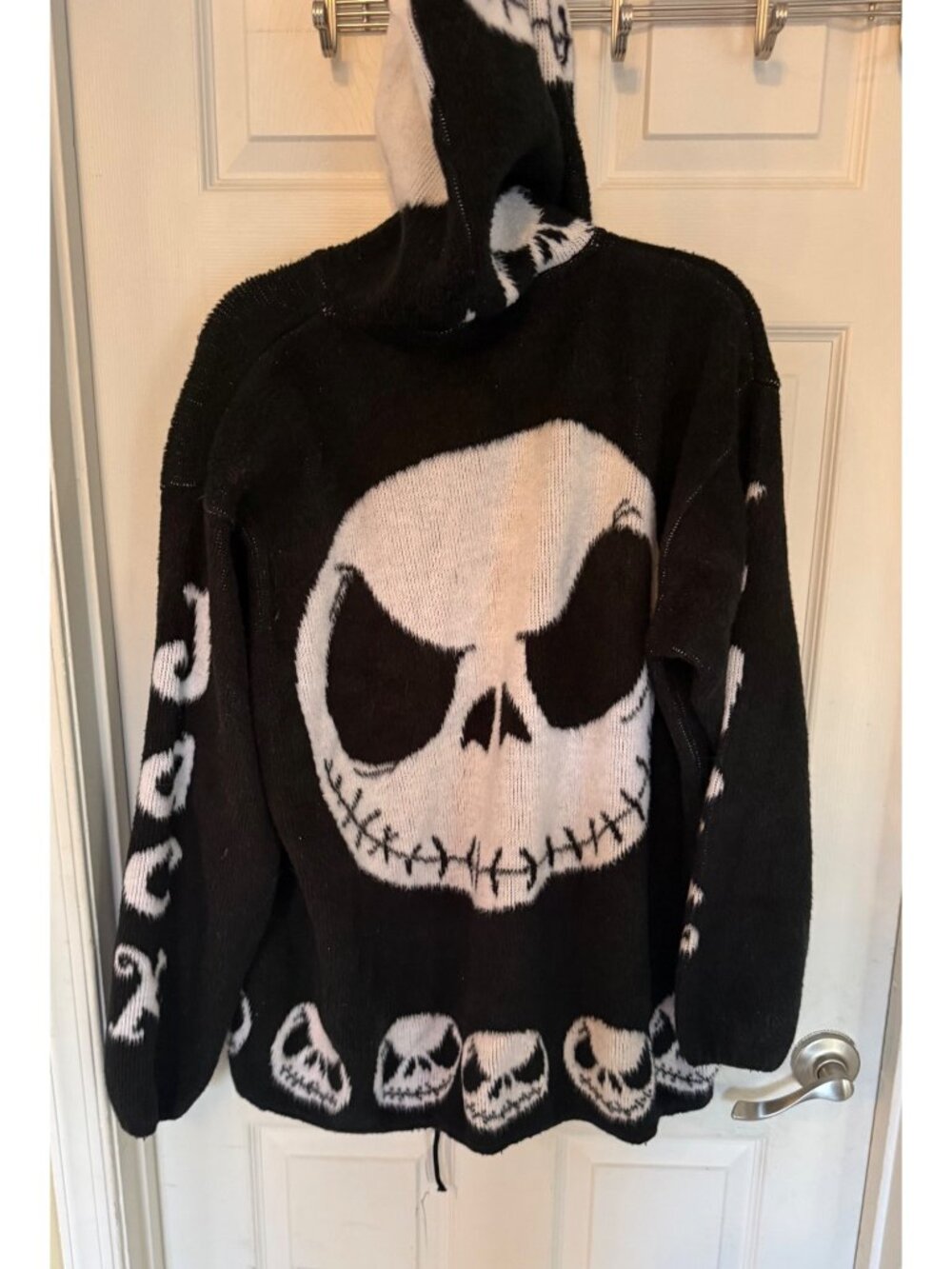 TEJIDOS RUMINAHUI Jack Skellington Nightmare Before Christmas Wool Sweater L/XL - Picture 4 of 9